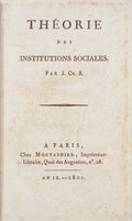 MISCELÃ‚NEA â€“ THÃ‰ORIE DES INSTITUTIONS SOCIALES,