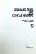 DICIONÃRIO GERAL DAS CIÃŠNCIAS HUMANAS.