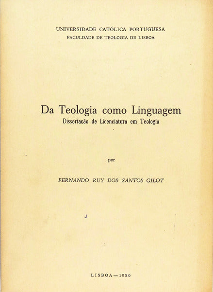 DA TEOLOGIA COMO LINGUAGEM.