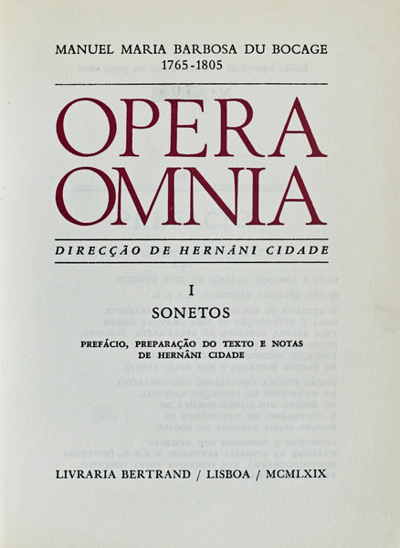 OPERA OMNIA. [6 VOLS.]