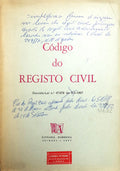 CÃ“DIGO DO REGISTO CIVIL. [ALMEDINA, 1967]