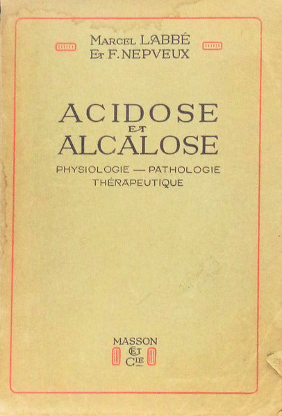ACIDOSE ET ALCALOSE.