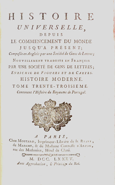 HISTOIRE DU ROYAUME DE PORTUGAL.