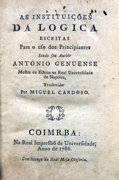 AS INSTITUIÃ‡Ã•ES DA LOGICA