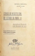 CÃ“DIGO DO REGISTO CIVIL DO ESTADO DA ÃNDIA.