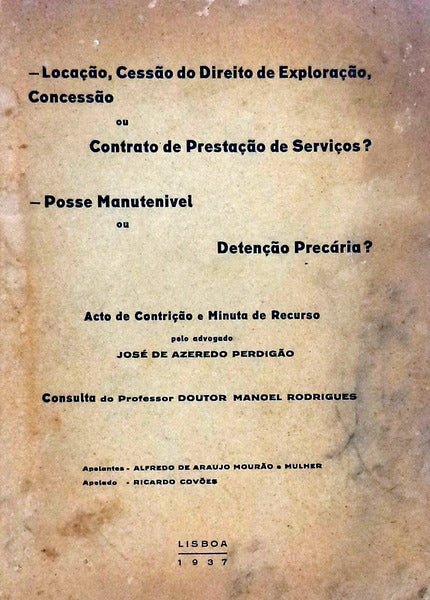 LOCAÃ‡ÃƒO, CESSÃƒO DO DIREITO DE EXPLORAÃ‡ÃƒO, CONCESSÃƒO OU