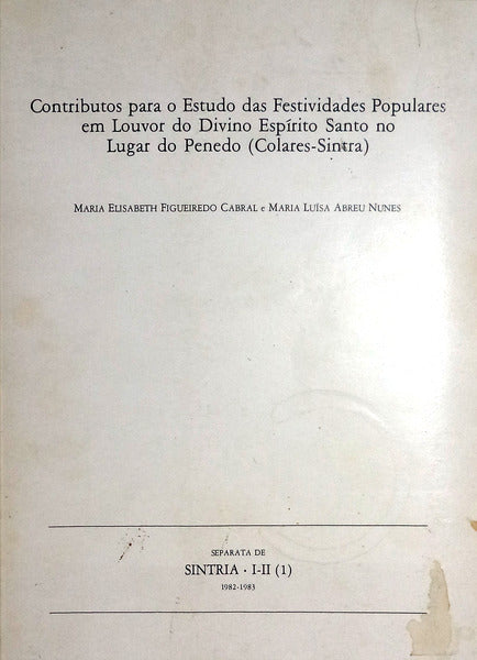 CONTRIBUTOS PARA O ESTUDO DAS FESTIVIDADES POPULARES