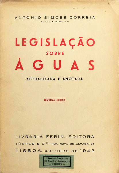 LEGISLAÃ‡ÃƒO SOBRE ÃGUAS [2.Âª EDIÃ‡ÃƒO]