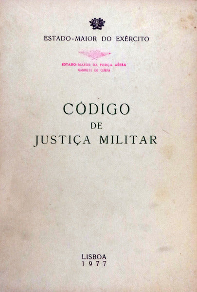 CÓDIGO DE JUSTIÇA MILITAR.