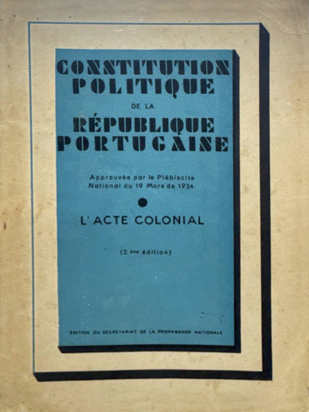 CONSTITUTION POLITIQUE DE LA RÃ‰PUBLIQUE PORTUGAISE.