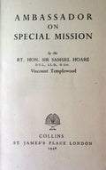 AMBASSADOR ON A SPECIAL MISSION.