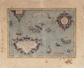 CARTOGRAFIA - SÃ‰C. XVI - [PRIMEIRO MAPA DOS AÃ‡ORES] Typ. Plantiniana. 1584.