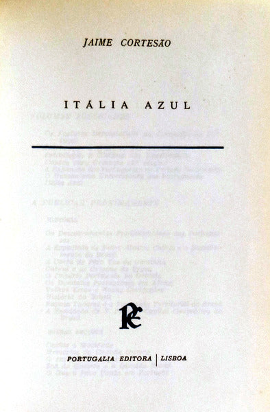 ITÃLIA AZUL. [1965 /ENC.]