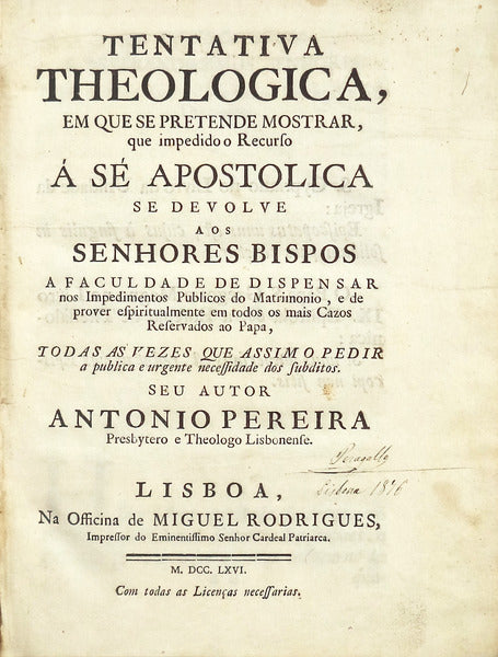 TENTATIVA THEOLOGICA.