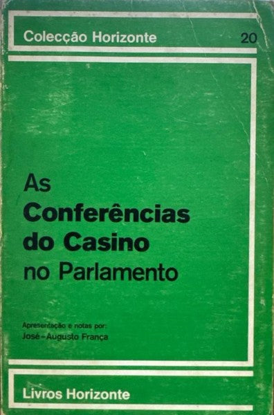 CONFERÃŠNCIAS (AS) DO CASINO NO PARLAMENTO.