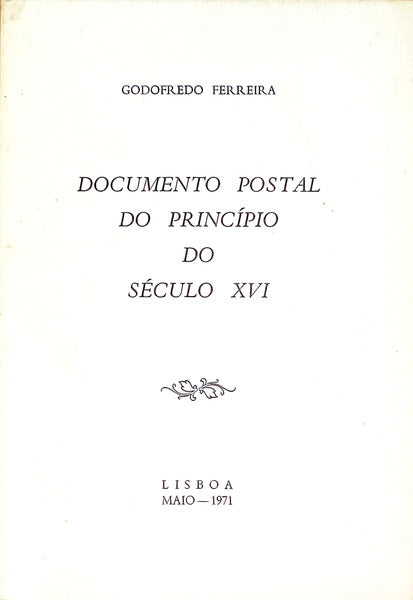 DOCUMENTO POSTAL DO PRINCÃPIO DO SÃ‰CULO XVI.