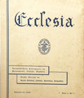 ECCLESIA. TrimestrÃ¡rio IntÃ©rprete do Pensamento CristÃ£o OrgÃ¢nico.