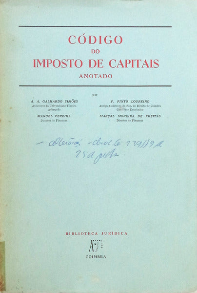 CÃ“DIGO DO IMPOSTO DE CAPITAIS.