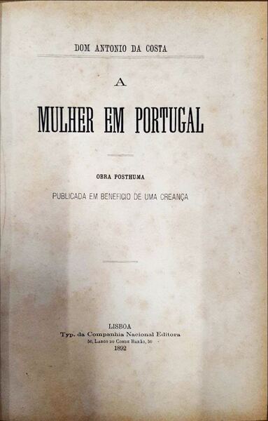 A MULHER EM PORTUGAL.
