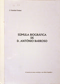SÃšMULA BIOGRÃFICA DE D. ANTÃ“NIO BARROSO.