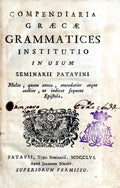 COMPENDIARIA GRAECAE GRAMMATICES INSTITUTIO.
