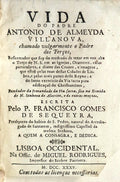 VIDA DO PADRE ANTONIO DE ALMEYDA VILLANOVA,