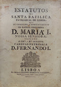 ESTATUTOS DA SANTA BAZILICA PATRIARCAL DE LISBOA,