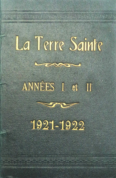 REVISTA MENSAL - PALESTINA - LA TERRE SAINTE - 1921/1930.