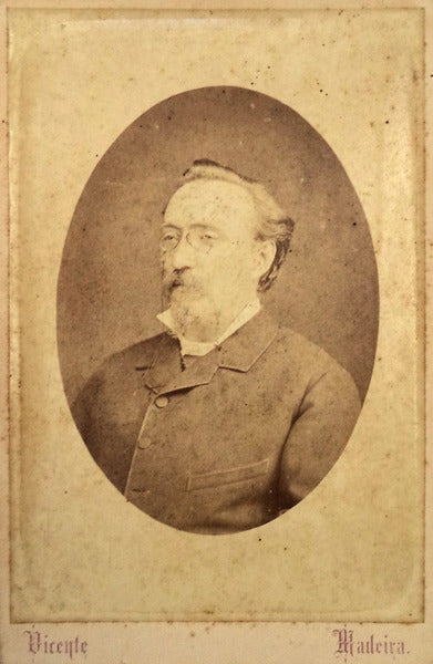 FOTOGRAFIA - MADEIRA - SÃ‰C. XIX - RETRATO DE MANUEL DE ARRIAGA.