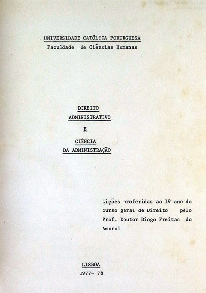 DIREITO ADMINISTRATIVO E CIÃŠNCIA DA ADMINISTRAÃ‡ÃƒO.