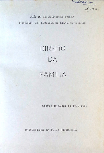 DIREITO DA FAMÃLIA.