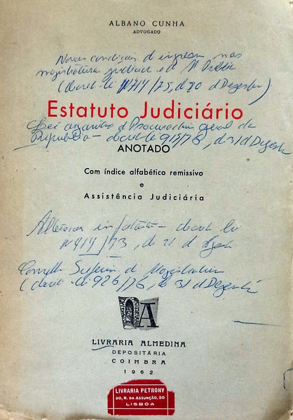 ESTATUTO JUDICIÃRIO.