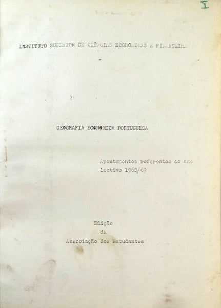GEOGRAFIA ECONÃ“MICA PORTUGUESA.