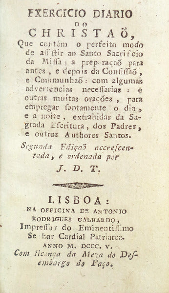 EXERCICIO DIARIO DO CHRISTAÃ•,