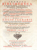 PROMPTA BIBLIOTHECA. CANONICA, JURIDICO-MORALIS THEOLOGICA.