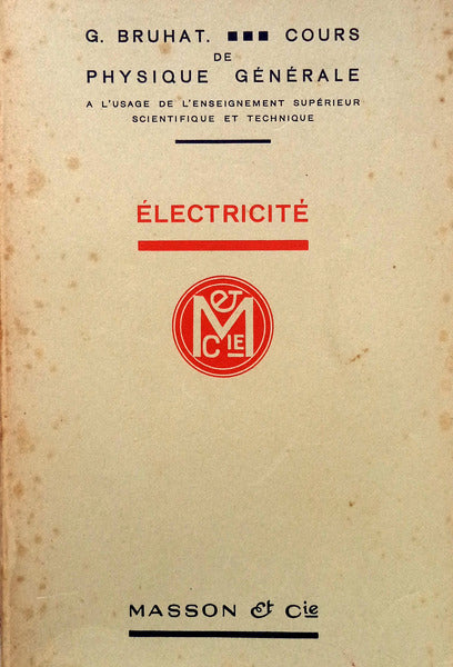 Ã‰LECTRICITÃ‰. [5.Âª EDIÃ‡ÃƒO, 1.Âª TIRAGEM]