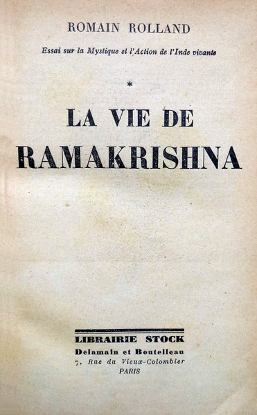 LA VIE DE RAMAKRISHNA.