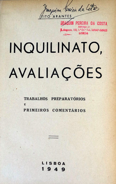 INQUILINATO, AVALIAÃ‡Ã•ES.