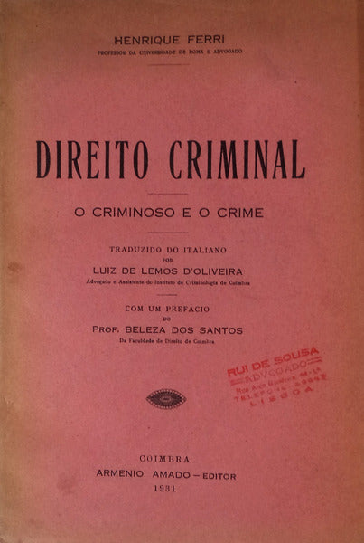 DIREITO CRIMINAL.