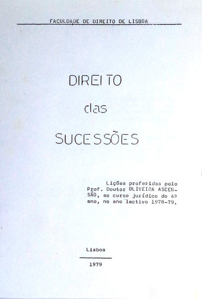 DIREITO DAS SUCESSÃ•ES.