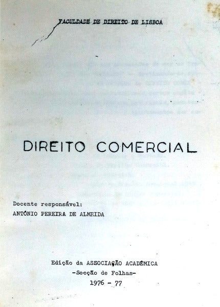 DIREITO COMERCIAL.