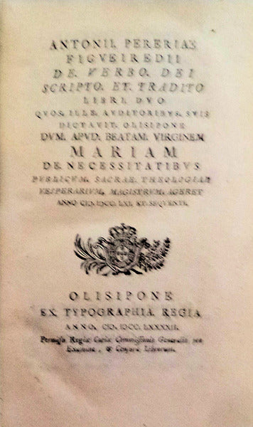 DE VERBO DEI SCRIPTO ET TRADITO. LIBRI DVO.