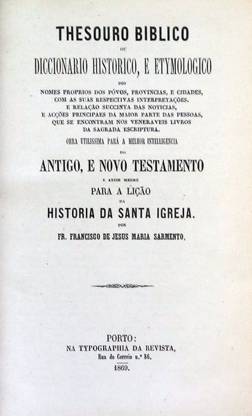 THESOURO BIBLICO.