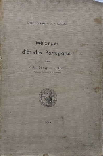 MÃ‰LANGES D'Ã‰TUDES PORTUGAISES.