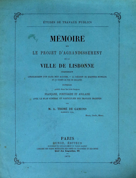 MÃ‰MOIRE SUR LE PROJET D'AGRANDISSEMENT DE LA VILLE DE LISBONNE.