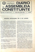 DIÃRIO DA ASSEMBLEIA CONSTITUINTE - DE JUNHO DE 1975 A ABRIL DE 1976.