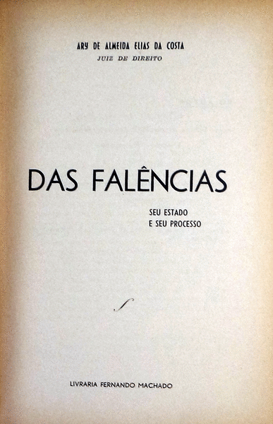 DAS FALÃŠNCIAS.