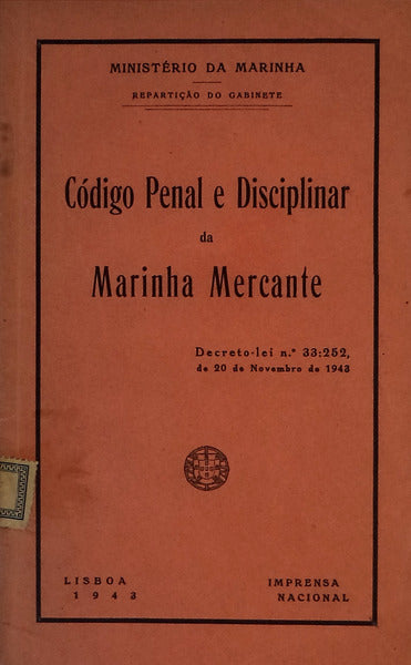 CÃ“DIGO PENAL E DISCIPLINAR DA MARINHA MERCANTE.