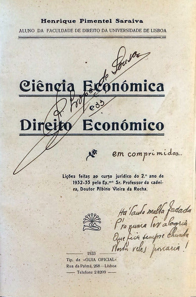CIÃŠNCIA ECONÃ“MICA E DIREITO ECONÃ“MICO.