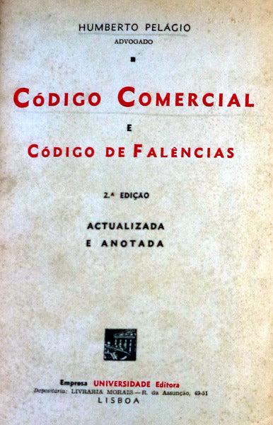 CÃ“DIGO COMERCIAL E CÃ“DIGO DE FALÃŠNCIAS.